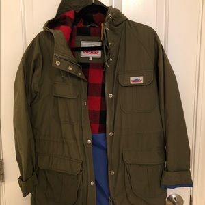 Penfield green utility jacket